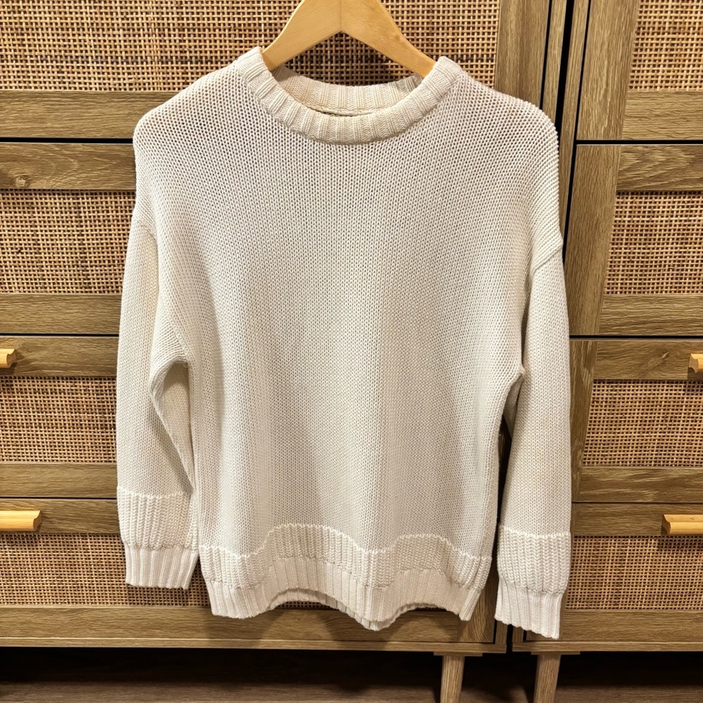 Zara Cream Knitwear Top